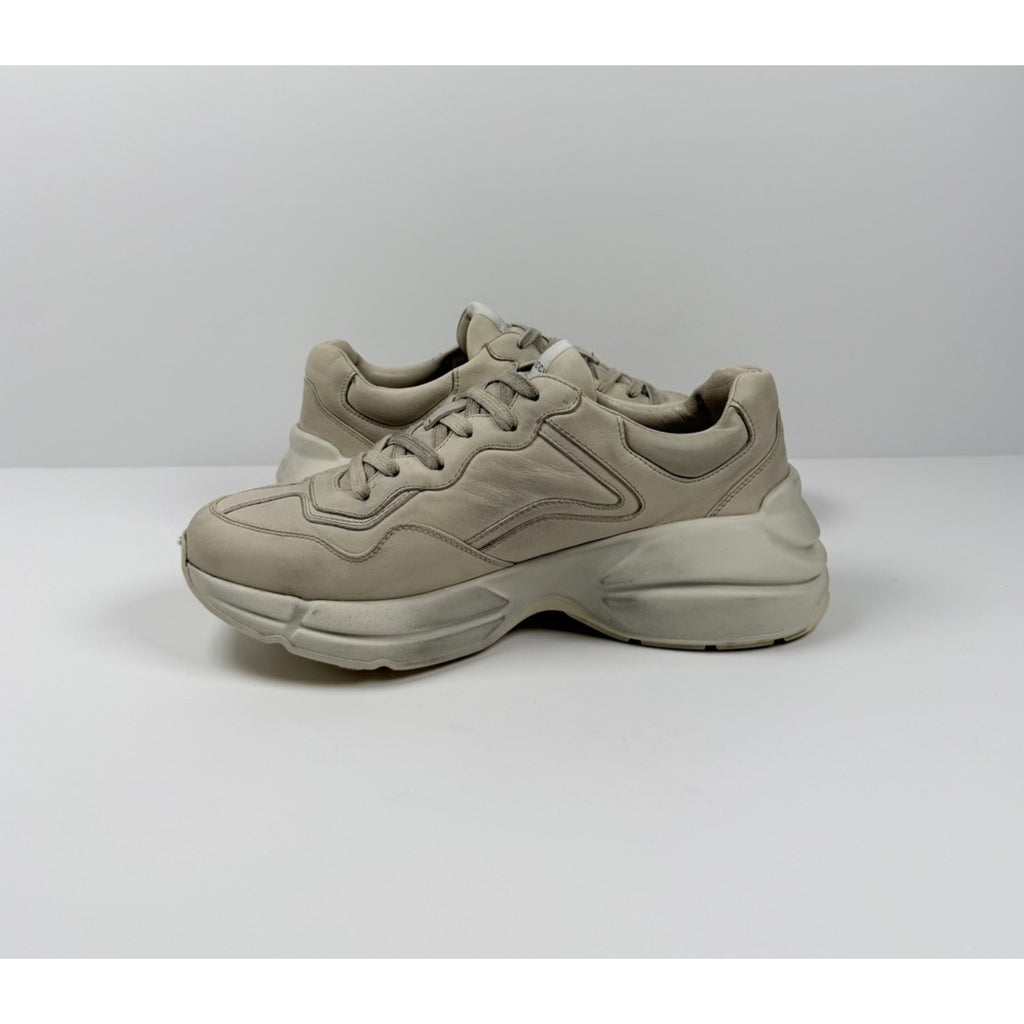 Size 8.5US - Gucci Rhyton Think/Thank Leather Sneakers