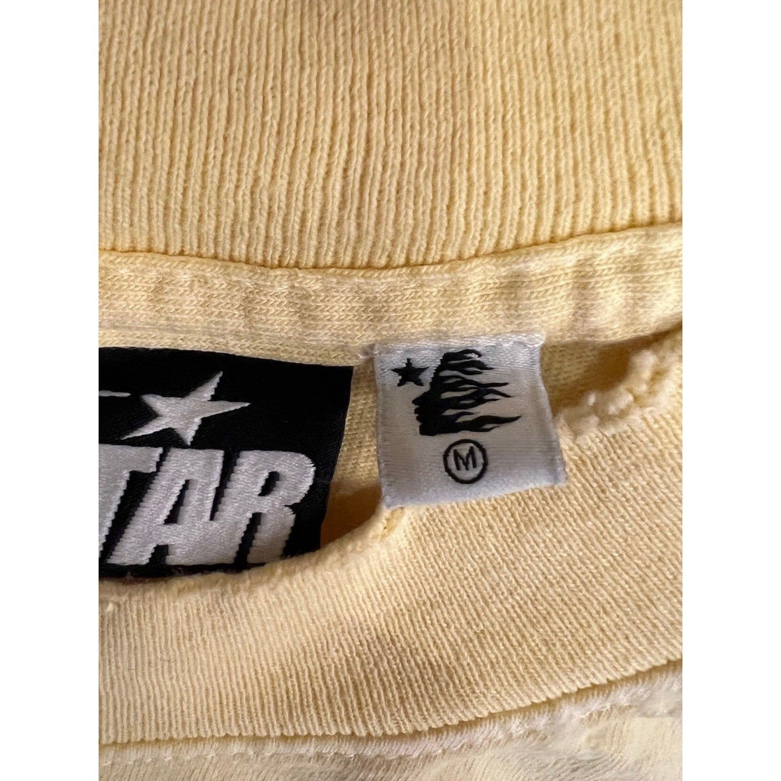 Size M - Hellstar Crack Print Faded Distressed NEW