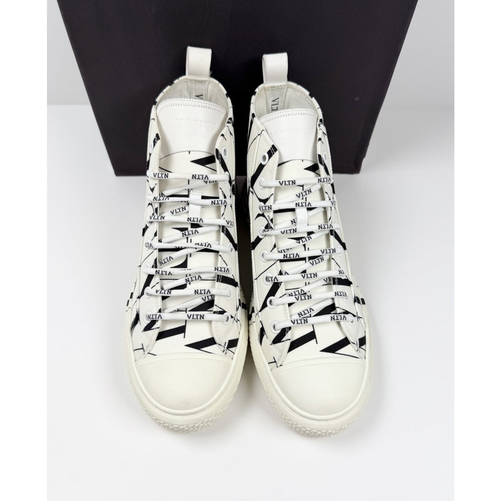 Size 40EU/7US - Valentino VLTN High Top White Sneakers