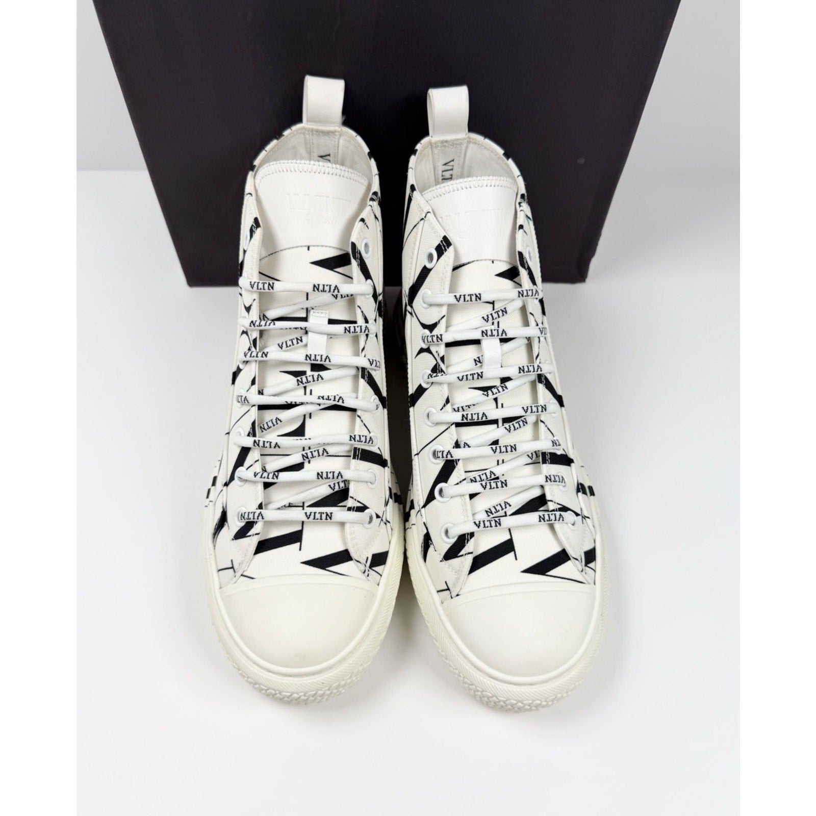 Size 40EU/7US - Valentino VLTN High Top White Sneakers