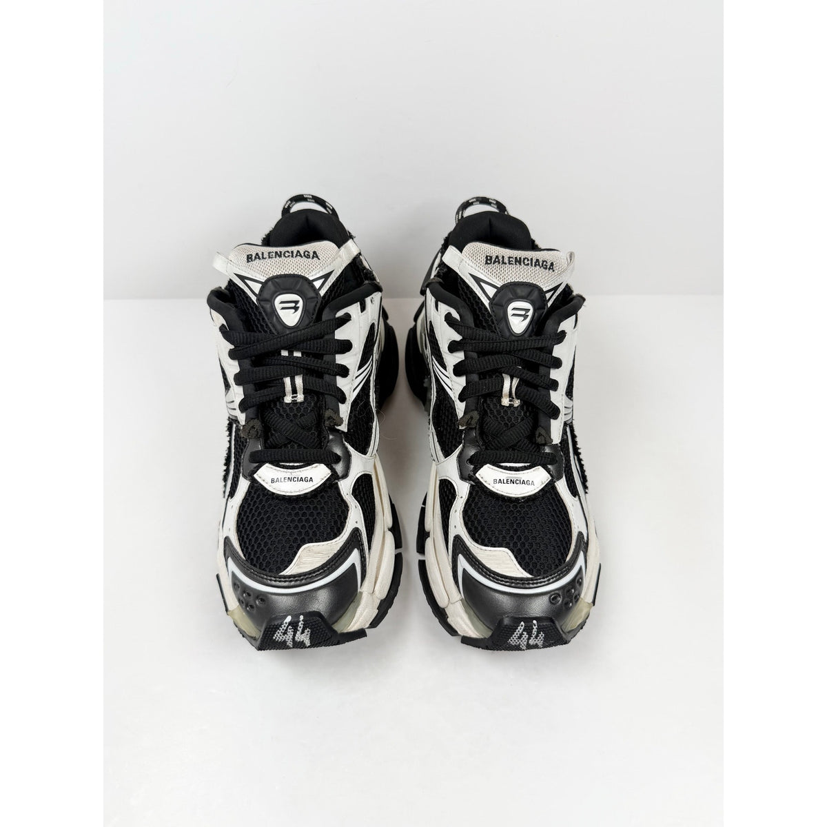 Size 44EU/11US - Balenciaga Runner Black White