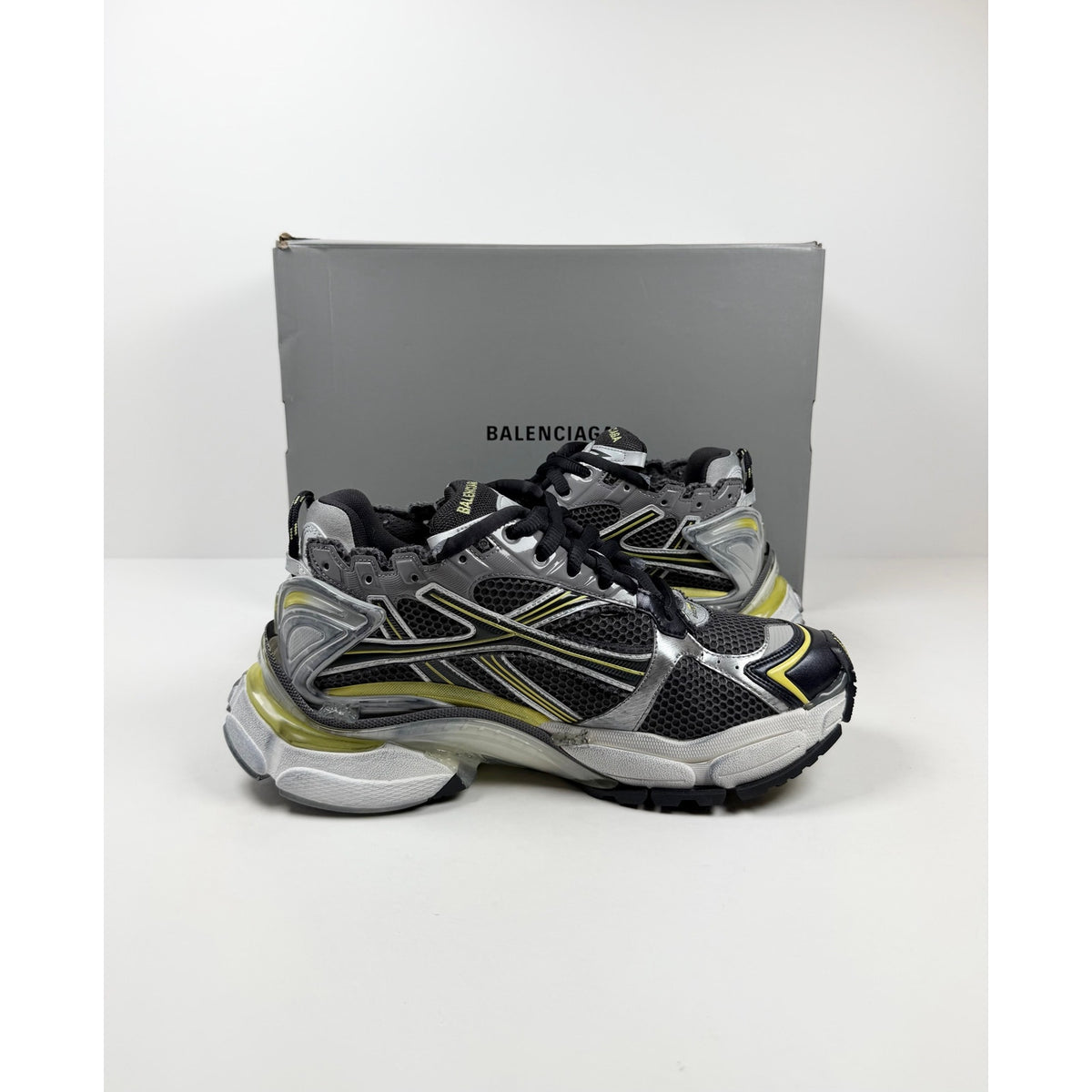 Size 44EU/11US - Balenciaga Runner Grey Yellow NEW