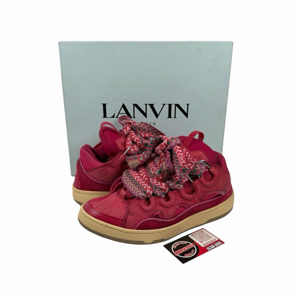 Size 42EU/9US - Lanvin Curb Red Sneakers