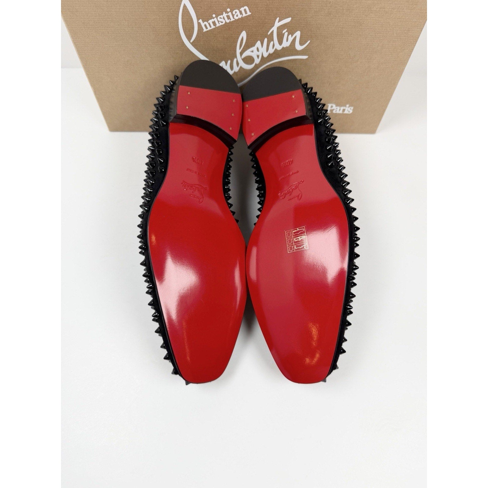 Size 7.5 - Christian Louboutin Dandelion Spikes Loafers NEW
