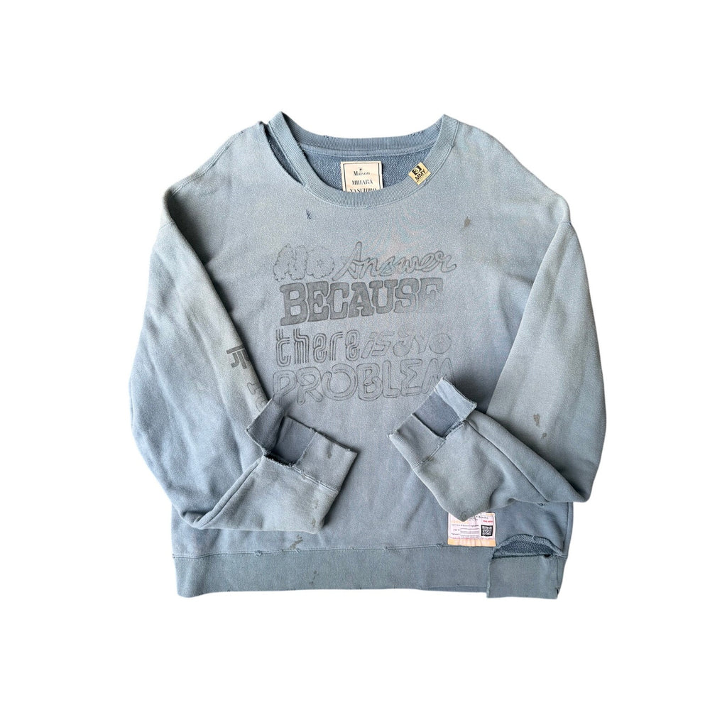 Size XL - Maison Mihara Yasuhiro Distressed Look Crewneck