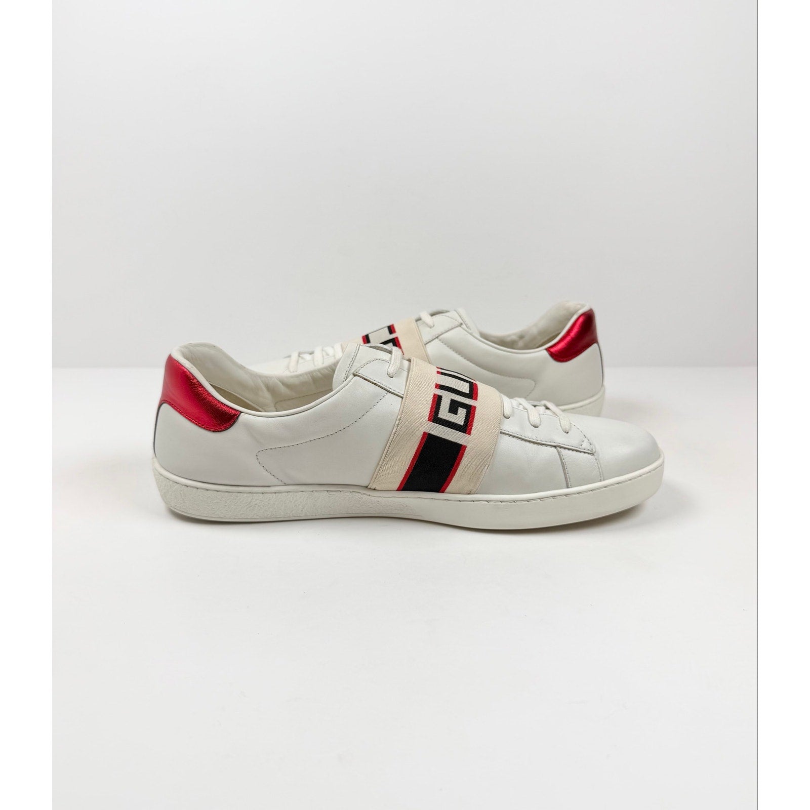 Size 12US  - Gucci Ace Strap Low Top