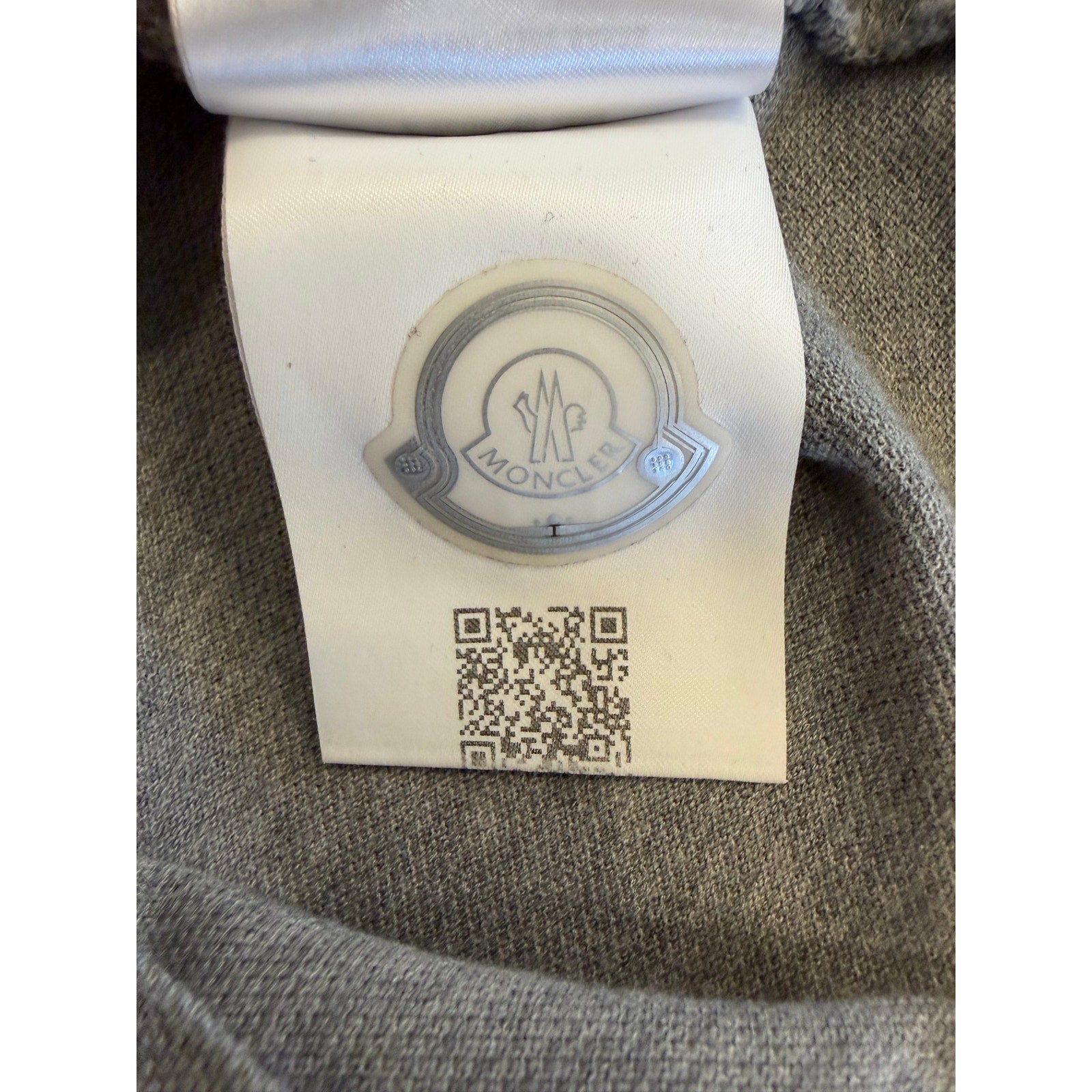 Moncler Gray Polo Shirt (Tagged L) Fits Like S/M