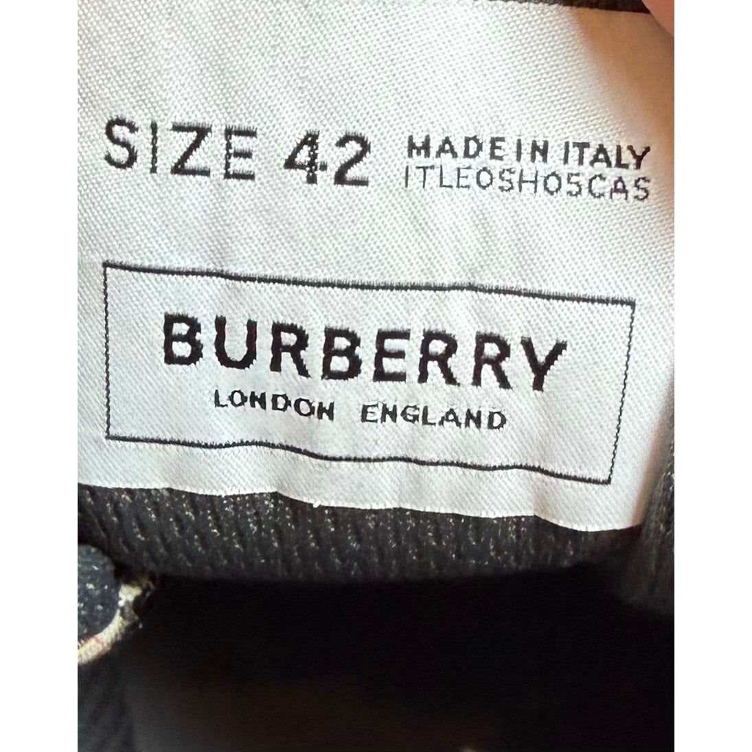 Size 42EU/9US - Burberry Arthur Grey Check Sneakers