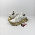 Size 40EU/7US - Versace Trigreca White Gold Sneakers NEW