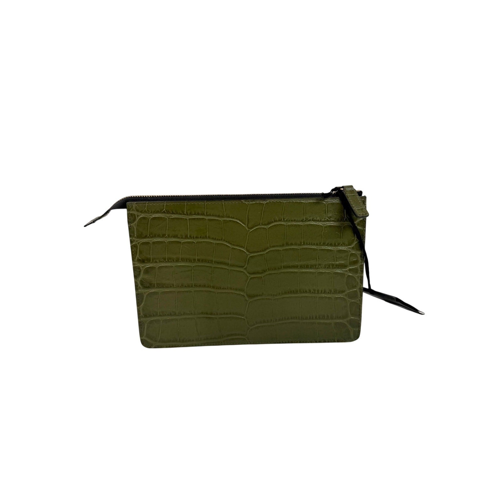 Versace Crocodile Leather Clutch Bag