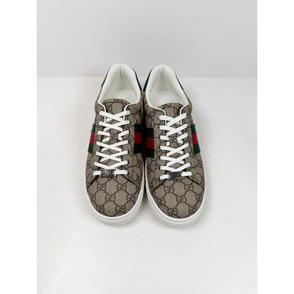Size 8.5US - Gucci Ace Monogram Beige NEW