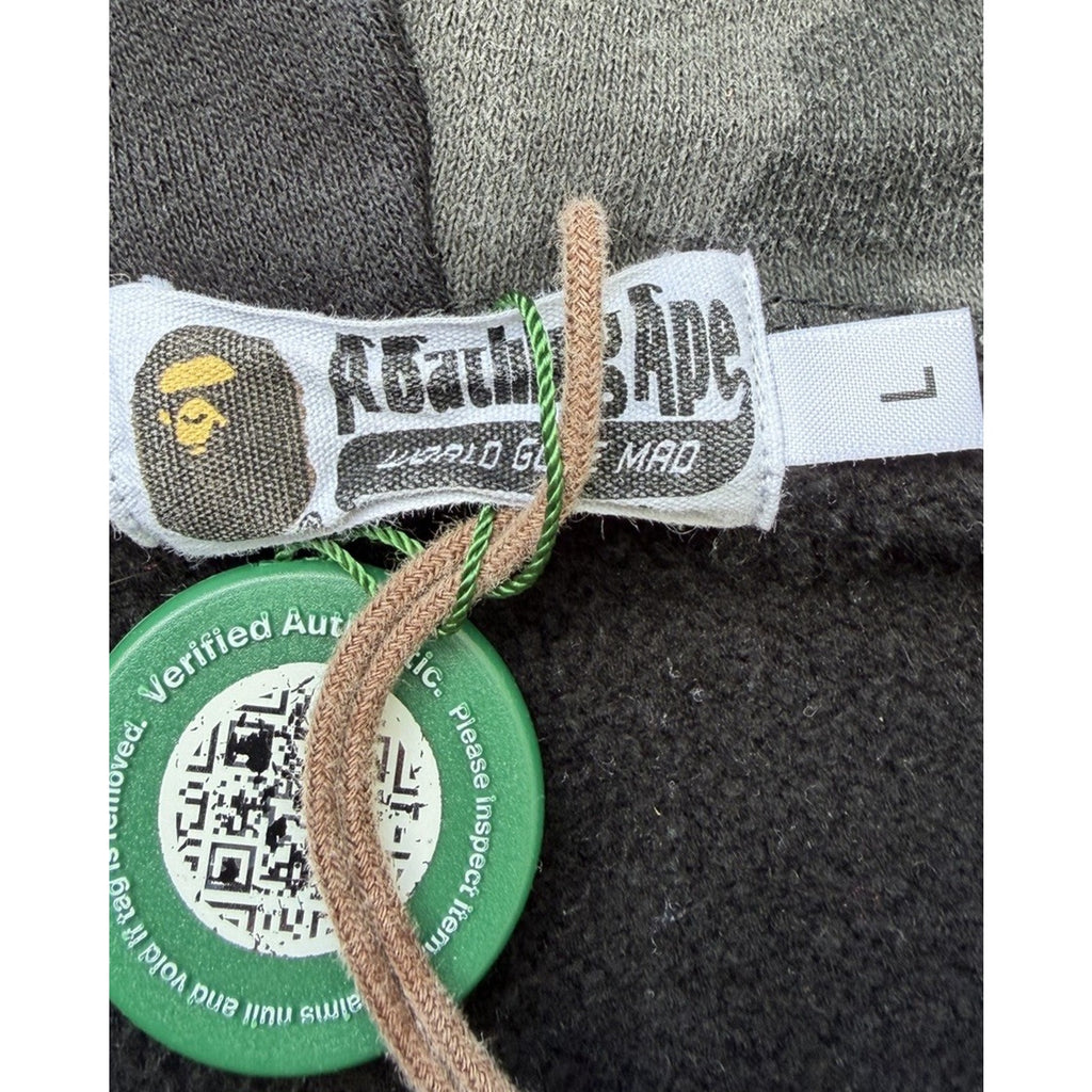 Size L (Fits M) - Bape x DC Comics Batman Full Zip Hoodie