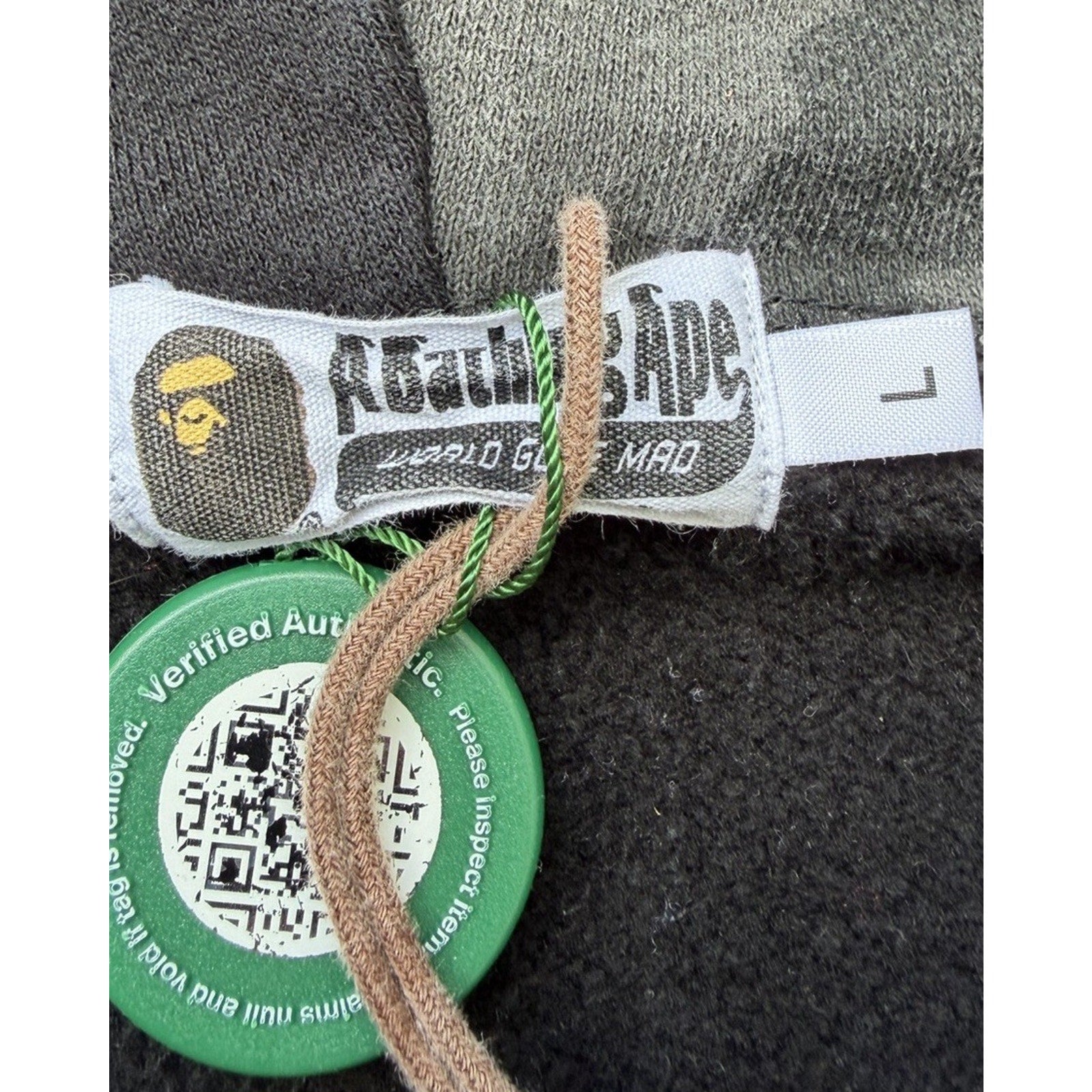 Size L (Fits M) - Bape x DC Comics Batman Full Zip Hoodie
