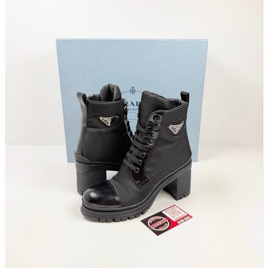 Size 6.5 - Prada Combat Ankle Boots Tried On!