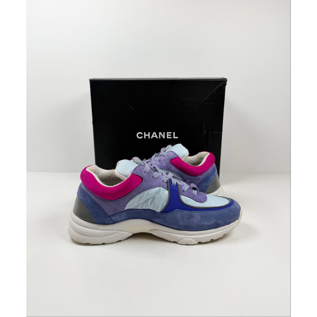 Size 9.5 - Chanel Interlocking CC Trainers