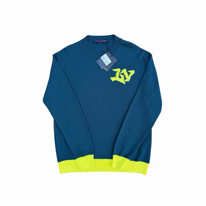 Size L - Louis Vuitton Crewneck Sweater Green Yellow NEW