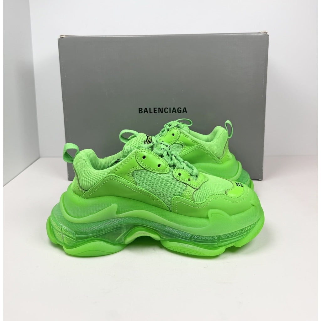 Size 35EU/5W - Balenciaga Triple S Fluo Green NEW