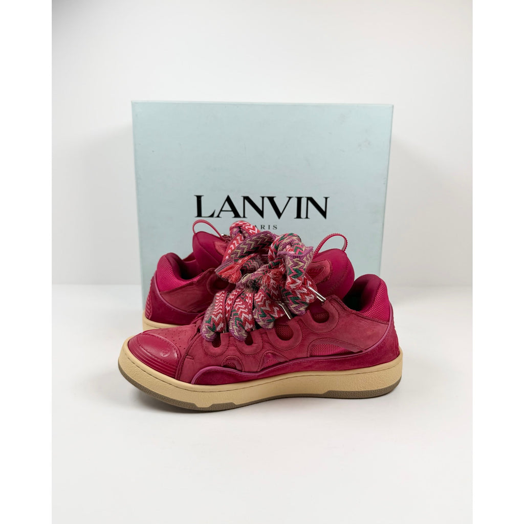 Size 42EU/9US - Lanvin Curb Red Sneakers