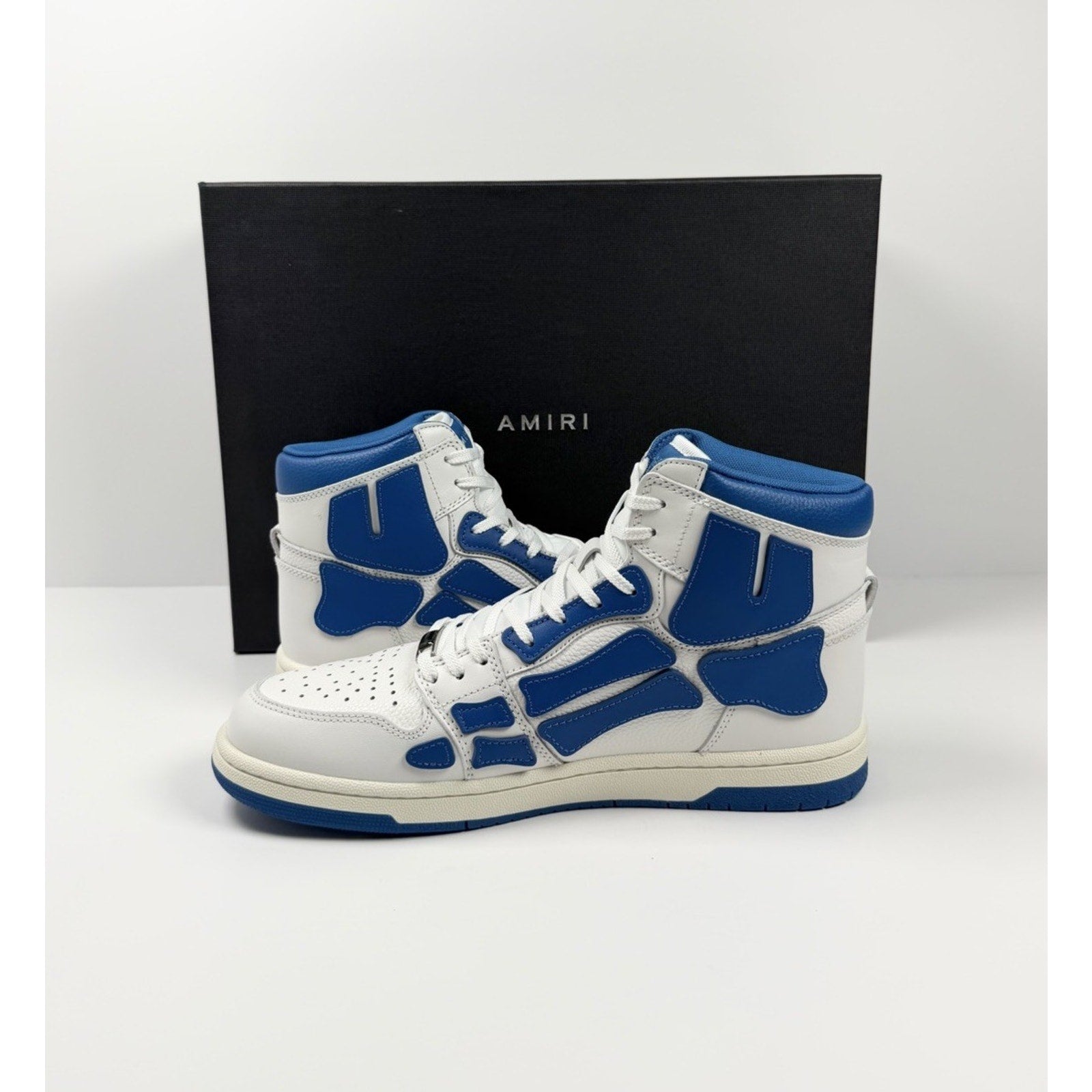 Size 44EU/11US - Amiri Skel Top High Top White Blue NEW!