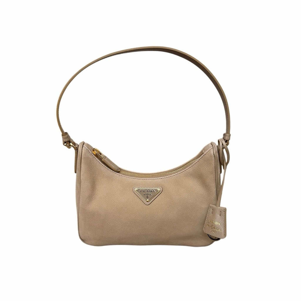 Prada Re-Edition 2005 nubuck & Saffiano leather mini-bag NEW