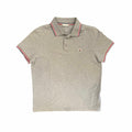 Moncler Gray Polo Shirt (Tagged L) Fits Like S/M