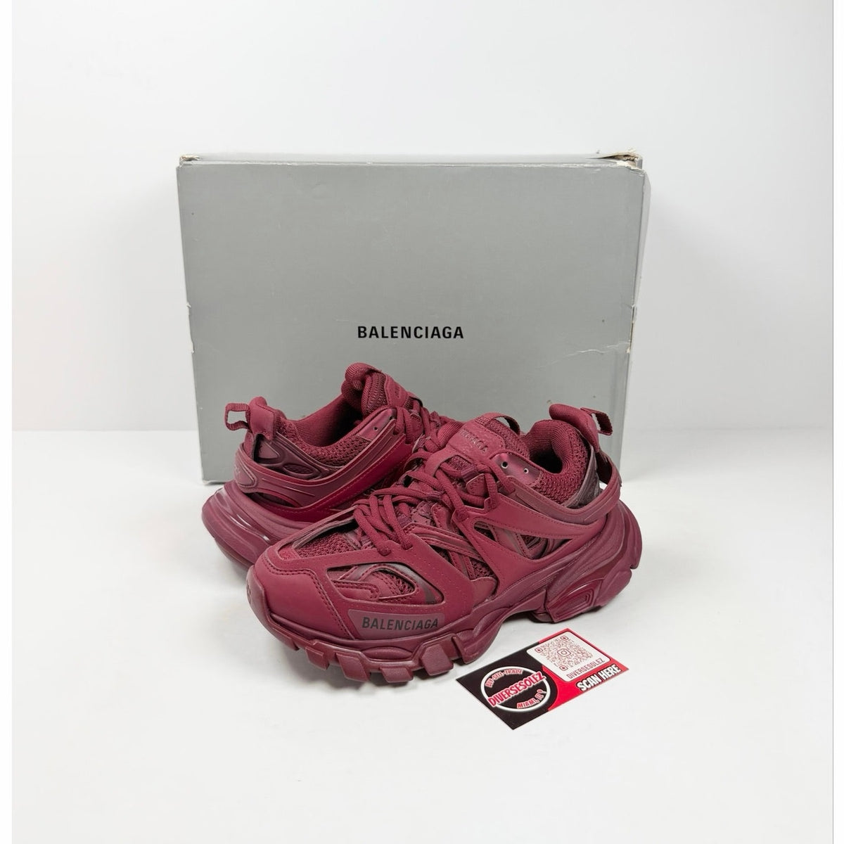 Size 36/6 - Balenciaga Track Burgundy Women’s