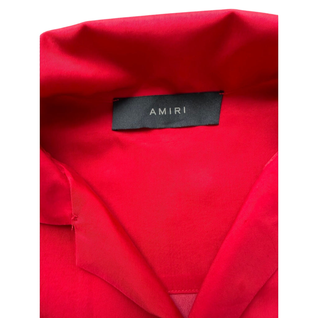 Size S - Amiri Silk Button Down Red Shirt