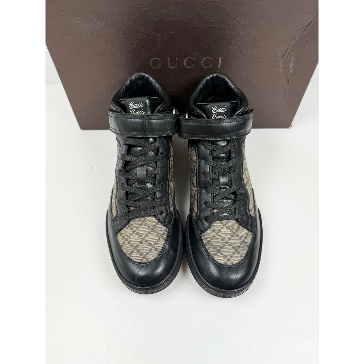 Size 7.5US - Gucci Leather Strap High Top