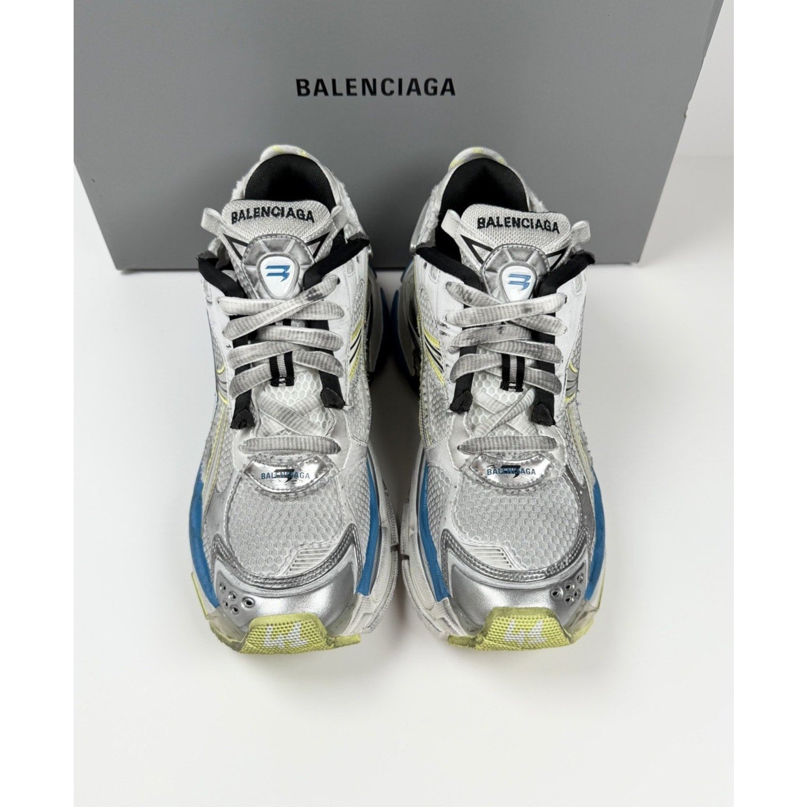 Size 41EU/8US - Balenciaga Runner White Yellow Blue NEW!