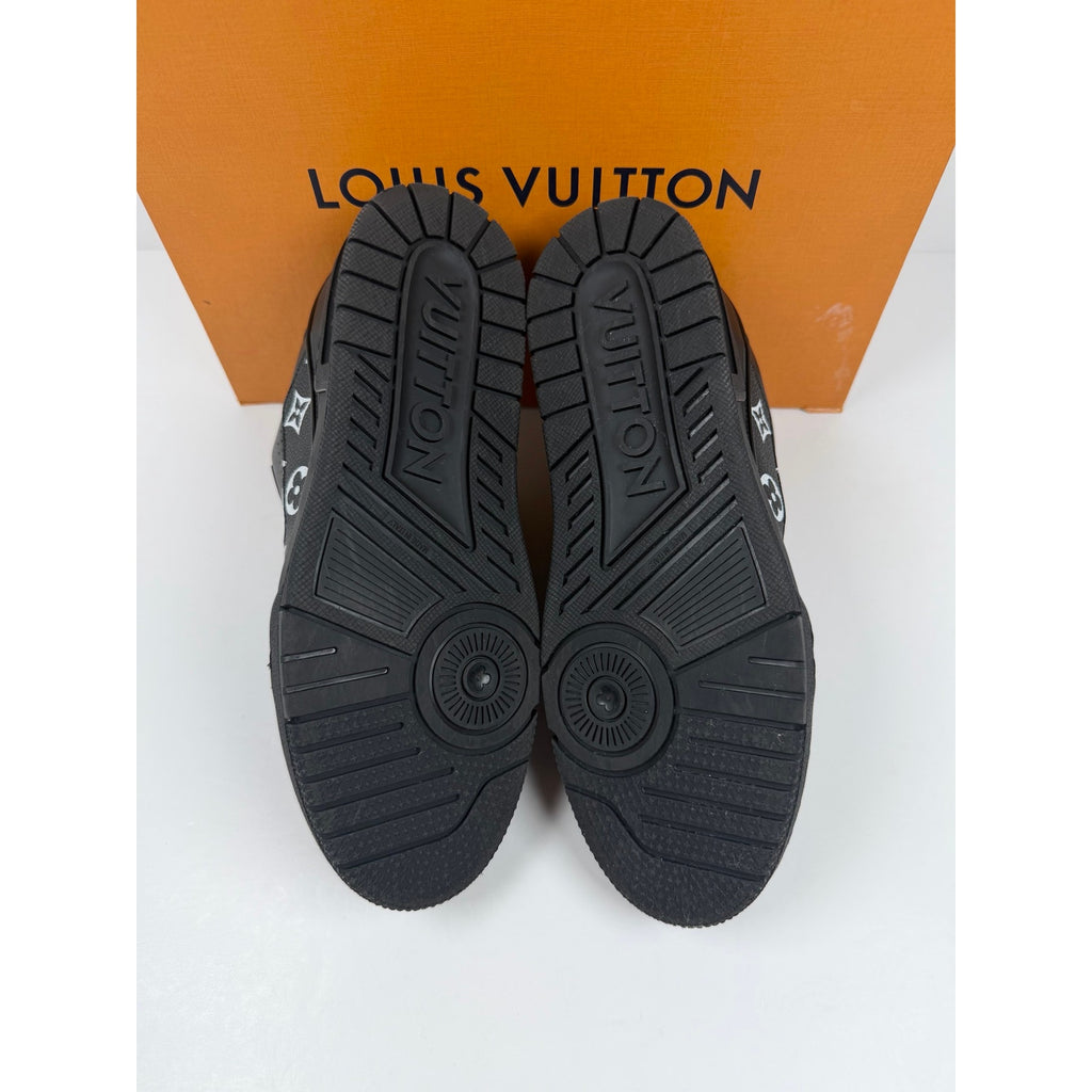 Size 7.5UK/8.5US - Louis Vuitton Black Leather Trainers