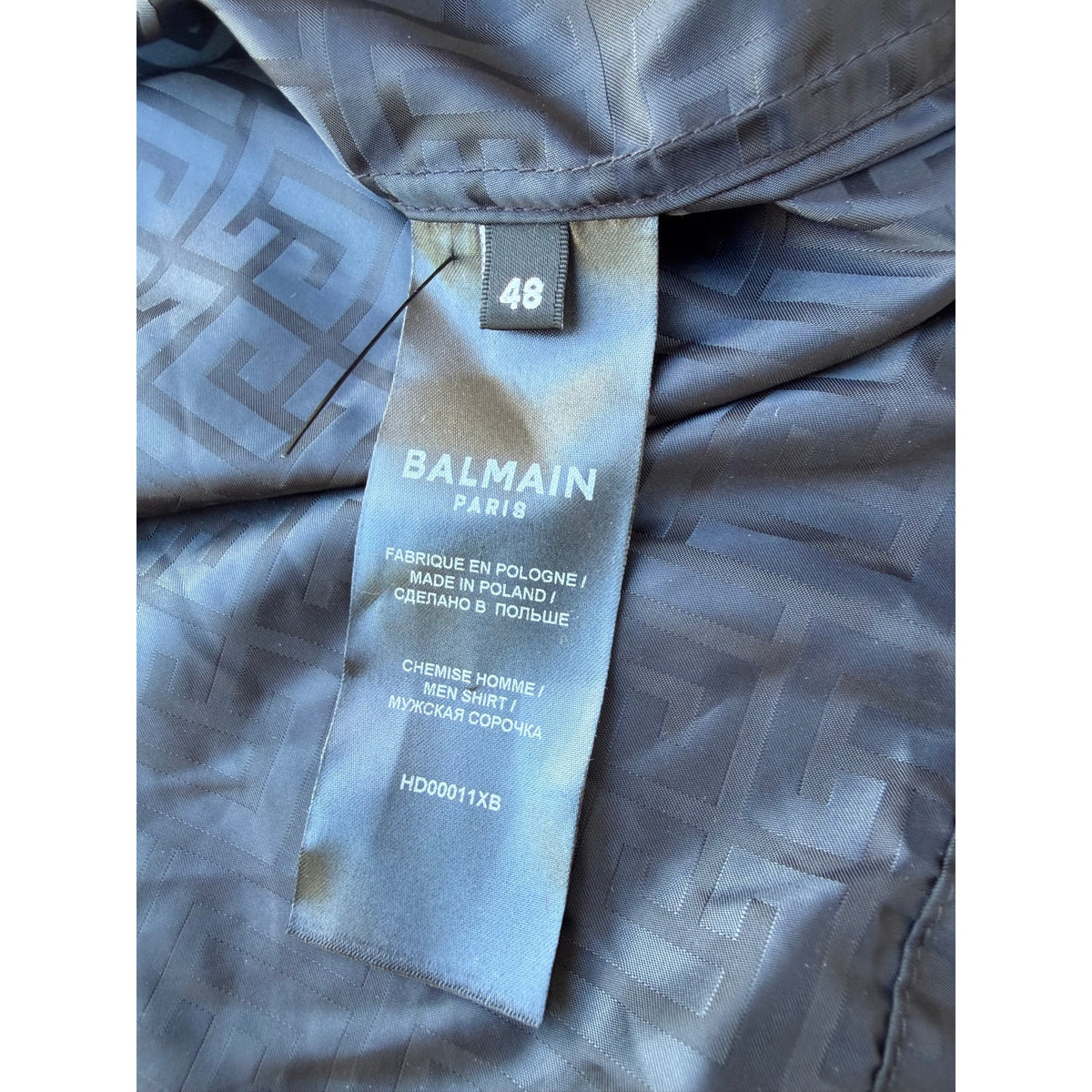 Size 2XL EU 48 - Balmain Nylon Button Up Shirt NEW