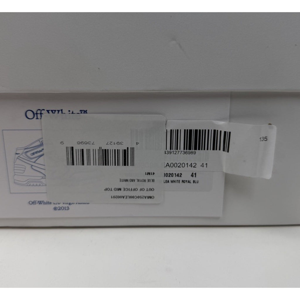 Size 41EU/8US- Off-White Out Of Office Mid Blue NEW