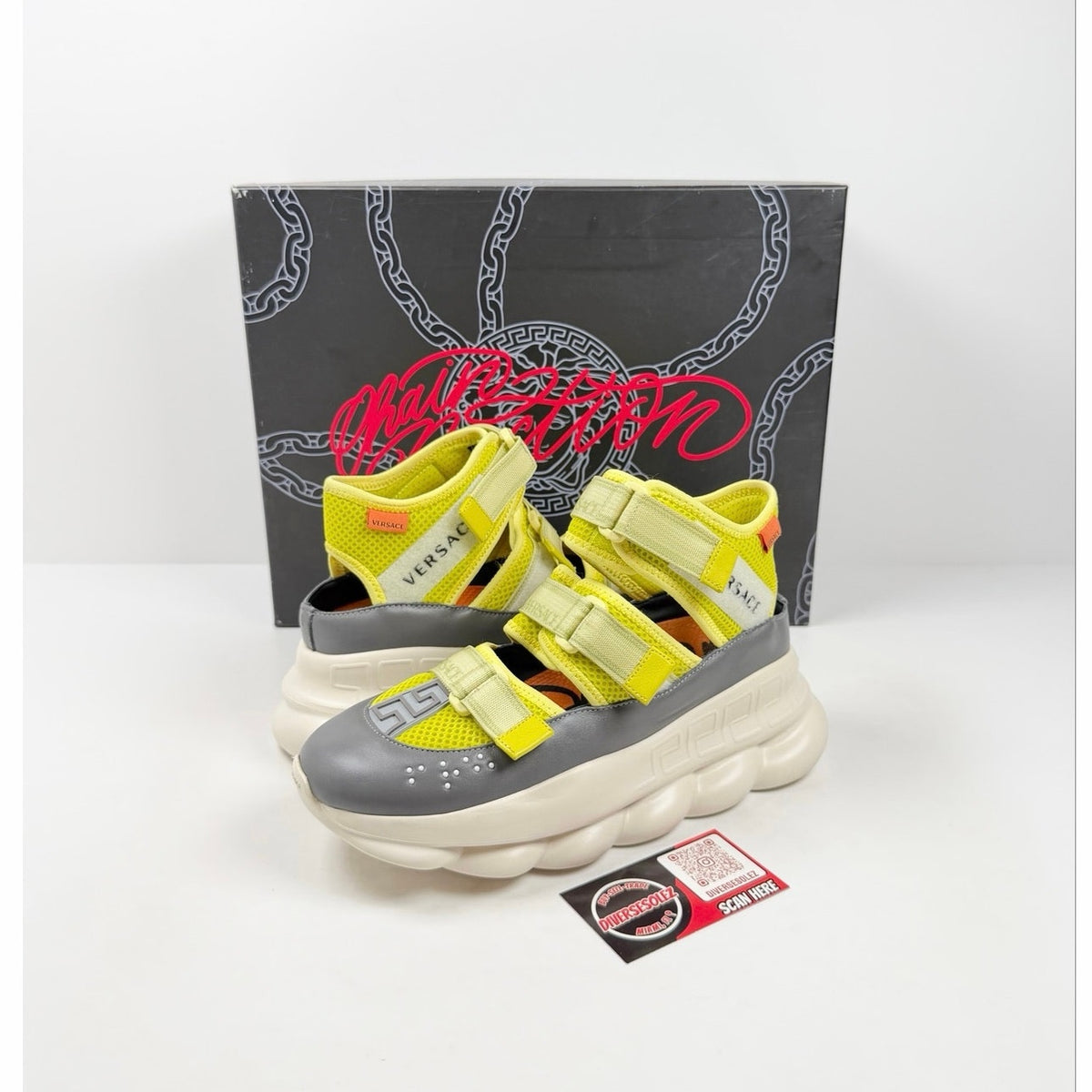 Size 38/8 - Versace Chain Reaction Strap Women