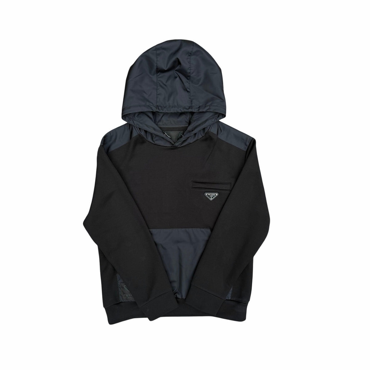 Size L - Prada Re-Nylon Black Hoodie