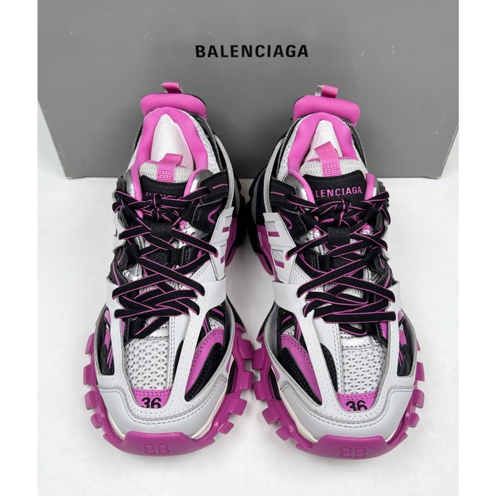 Size 36EU/6W - Balenciaga Track Pink LED NEW