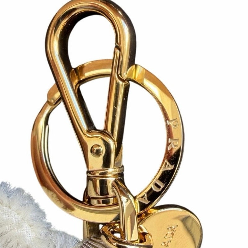 Prada Teddy Bear Keychain Charm NEW