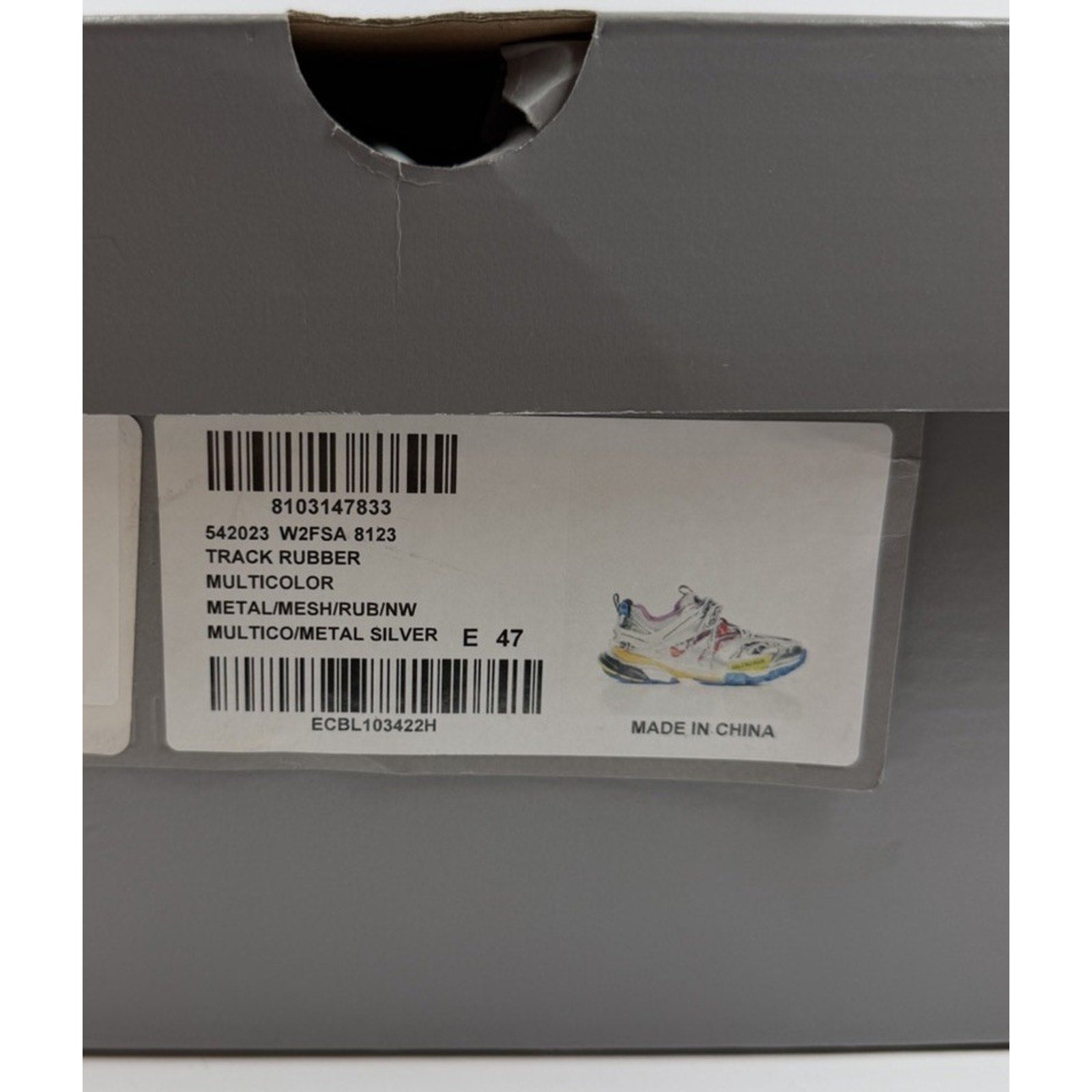 Size 47EU/14US - Balenciaga Track Multicolor NEW!