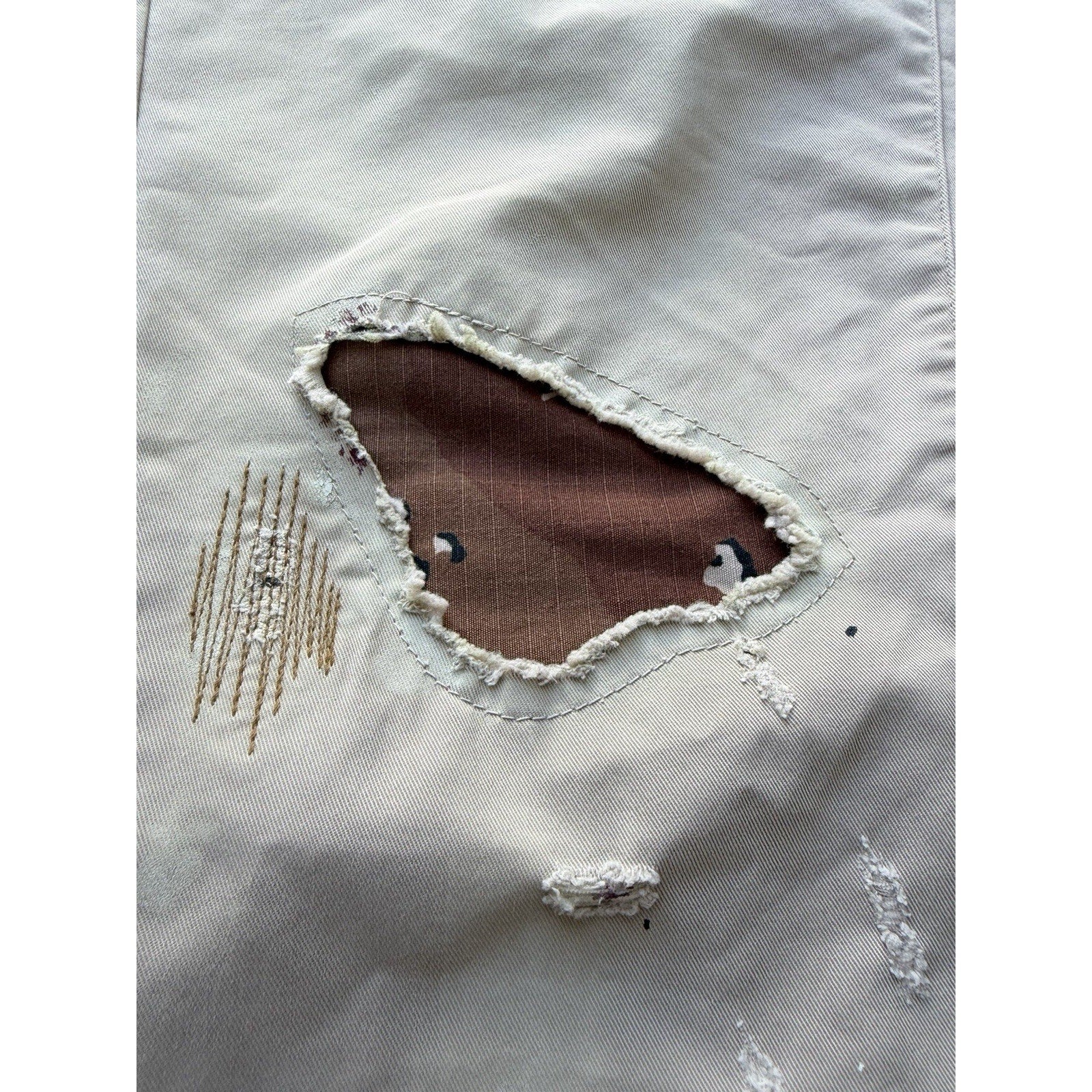 Size 34 - Gallery Dept Chino Flare Beige Pants RETAIL $1.1K