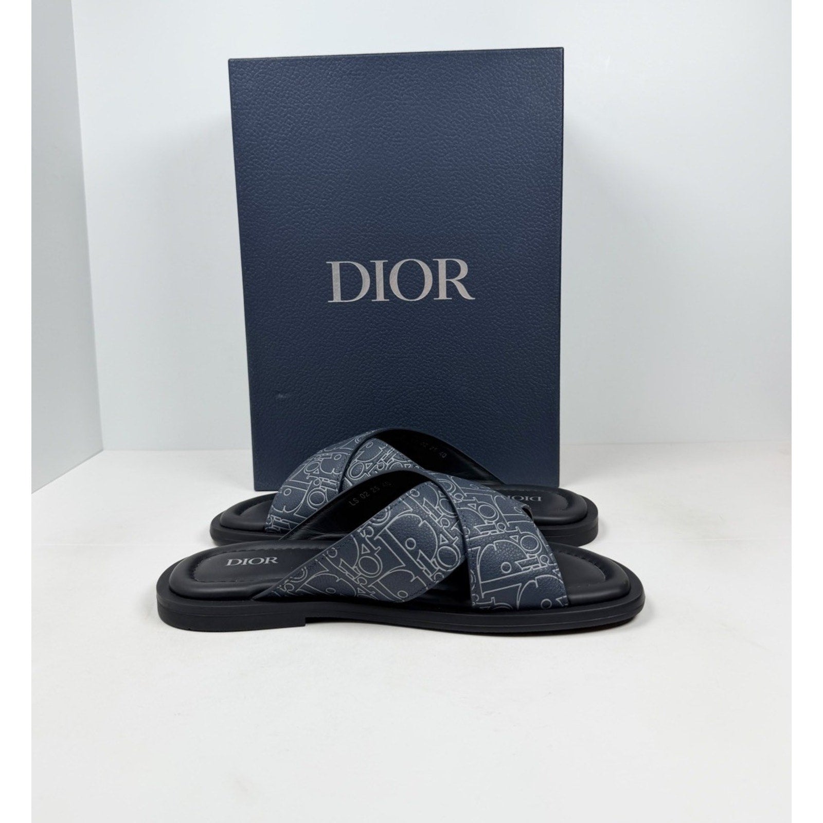 Size 40EU/7US - Dior Alias Navy Blue Sandals NEW