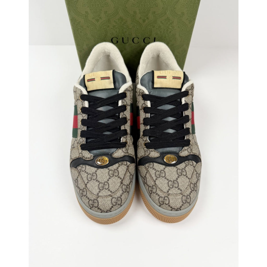 Size 8.5US - Gucci Screener Beige Monogram NEW