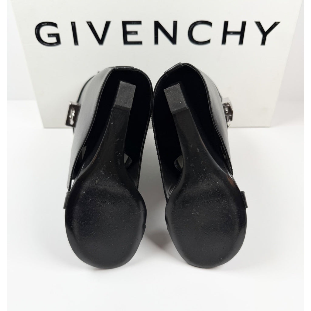 Size 37EU/7 - Givenchy Shark Lock Ankle Boots Leather