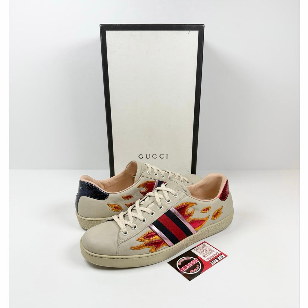 Size 9.5US - Gucci Ace Flames