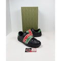 Size 8US - Gucci Ace Elastic Web Leather Sneakers
