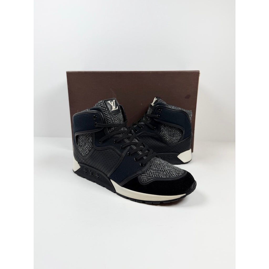 Size 6.5UK/7.5US - Louis Vuitton Black Grey High Top