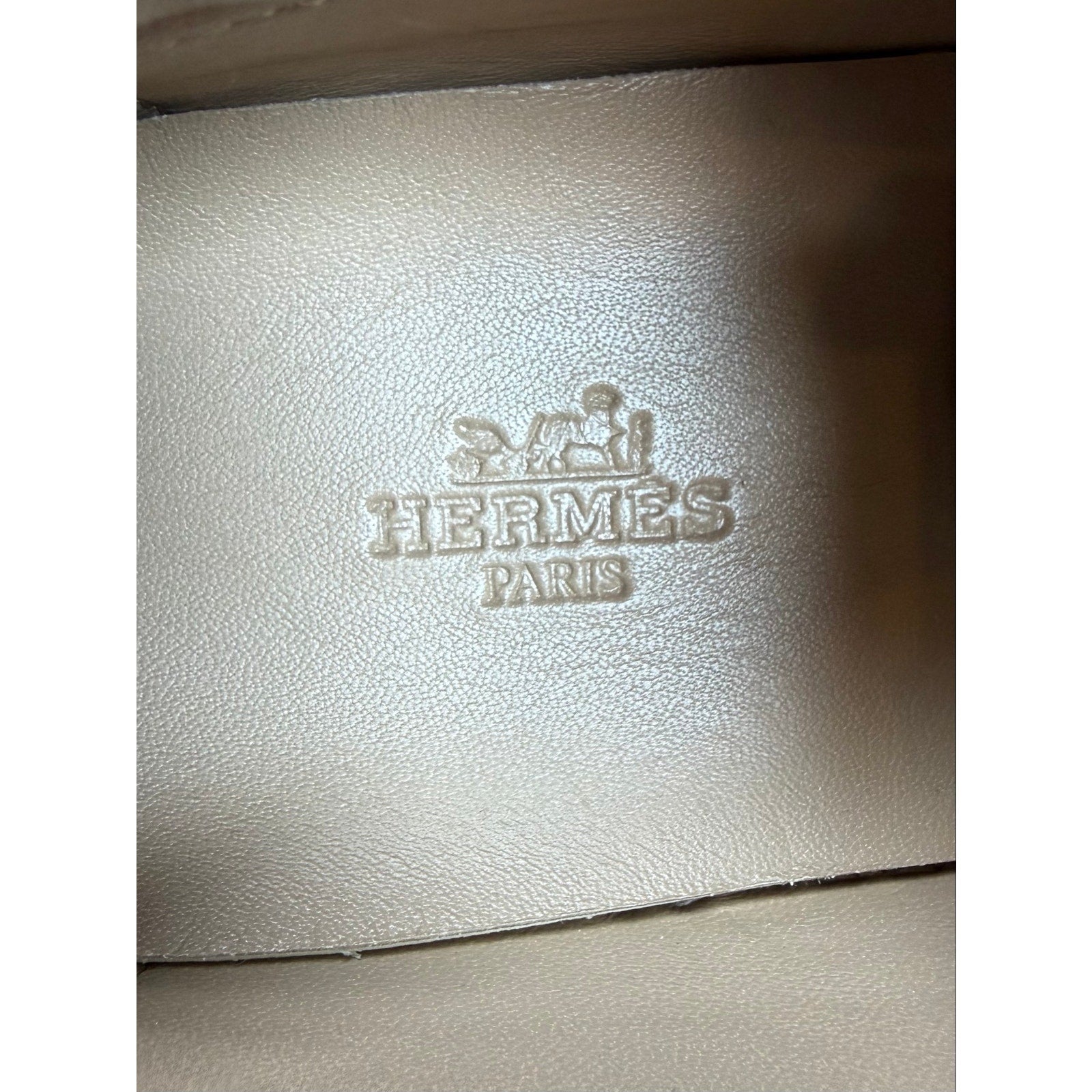 Size 8.5 - Hermes Quicker Leather Sneakers NEW
