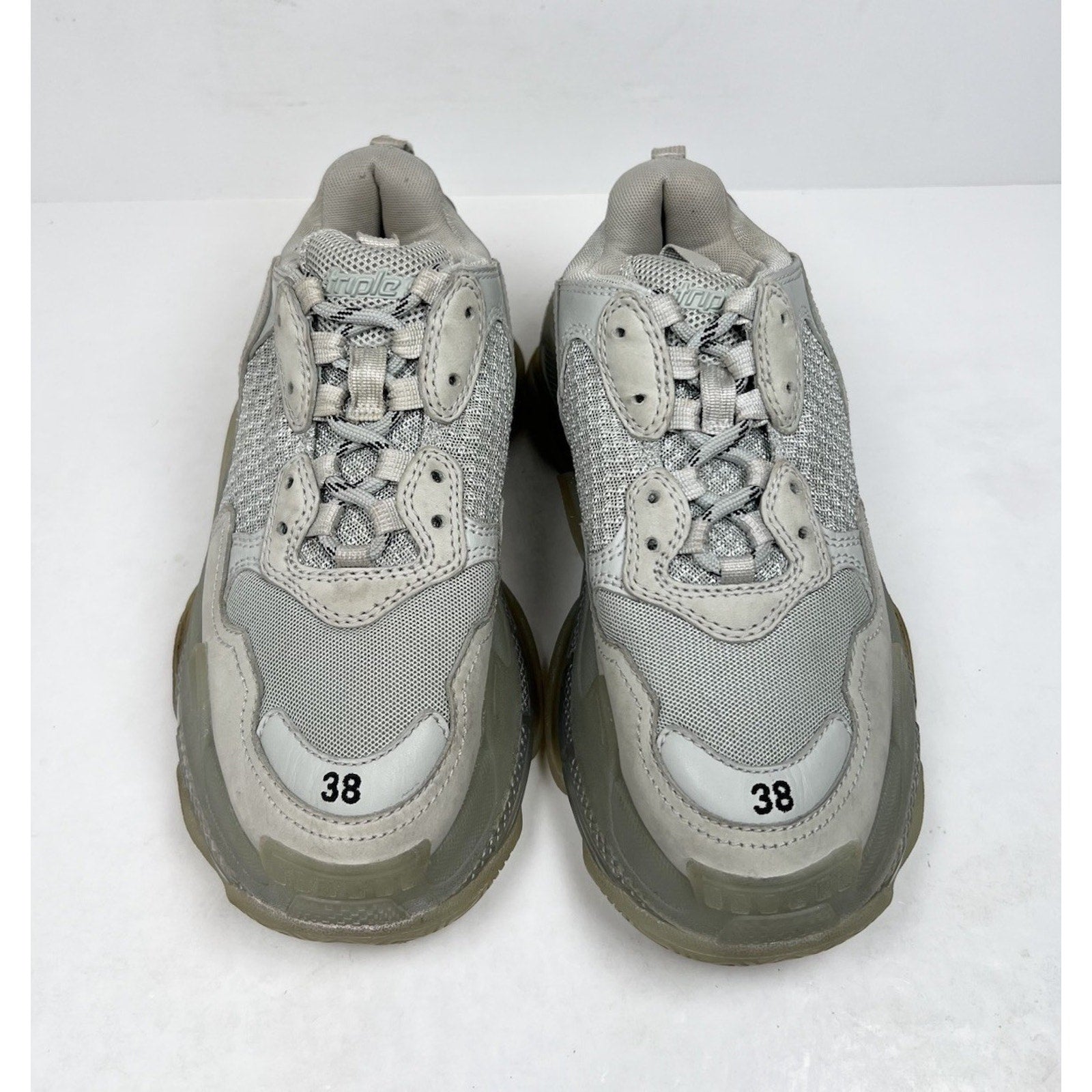 Size 38EU/8W - Balenciaga Triple S Clear Sole Women's