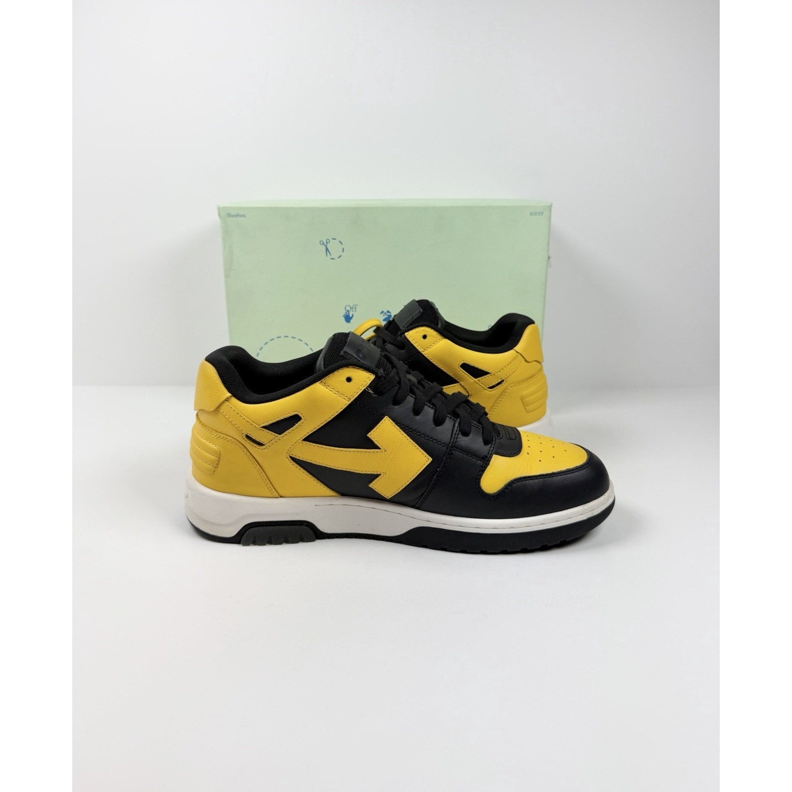 Size 46EU/13US- Off-White Out Of Office Black Yellow Sneaker