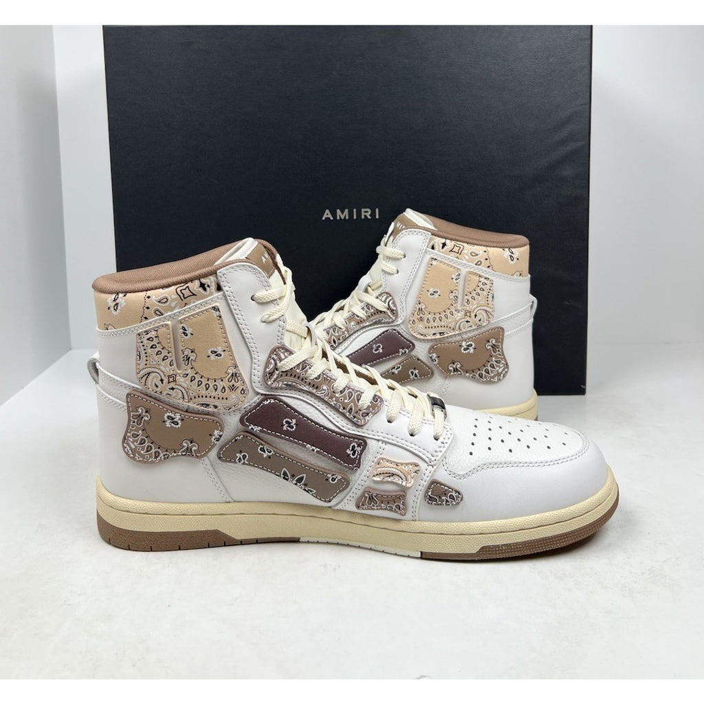 Size 47EU/14US - Amiri Skel Top Hi Bandana Brown NEW