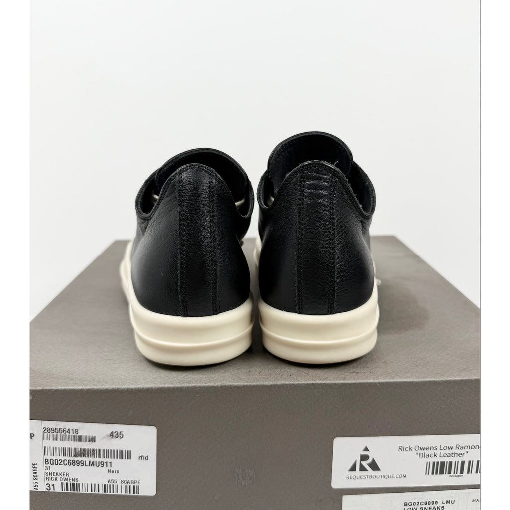 Rick Owens Ramones Leather Size EU 31 / US Kids 13C