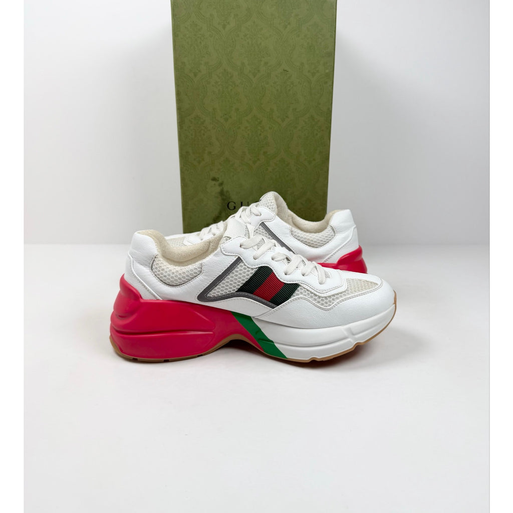 Size 9.5 - Gucci Rhyton White Red Green Womens
